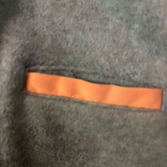 NEW Denim & Company Large Winter Coat Jacket 2 Pockets Fuzzy Button Turquose - Picture 4 of 15